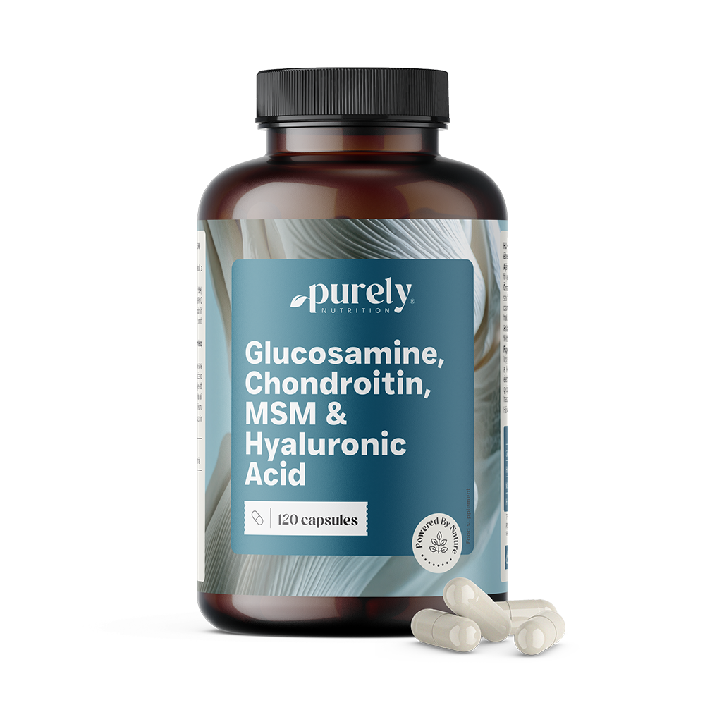 Glucosamine, chondroitin, MSM and hyaluronic acid.