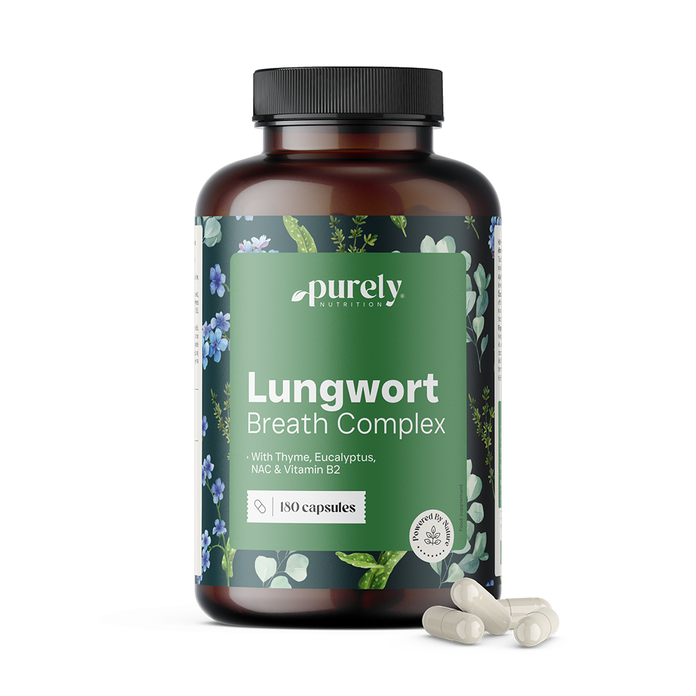 Lungwort Breath Complex – Lungwort with Thyme and Eucalyptus, 180 capsules