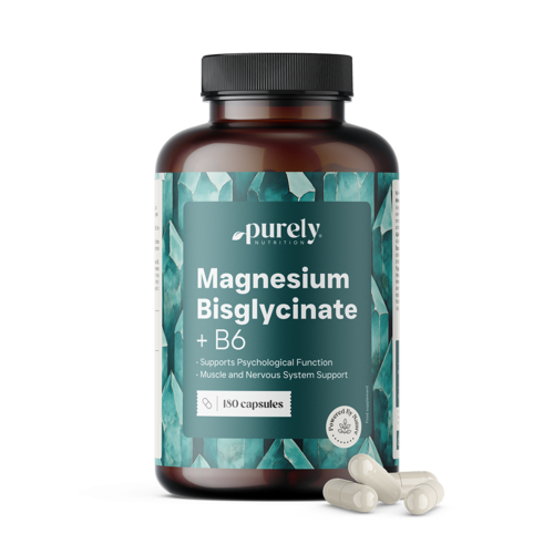 Magnesium Bisglycinate with Vitamin B6, 180 capsules